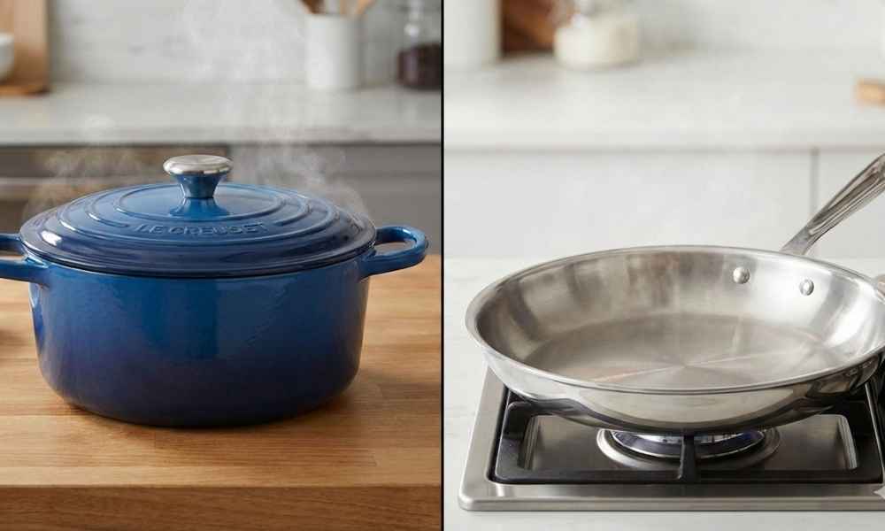 how does a Dutch differ from regular stainless steel pans