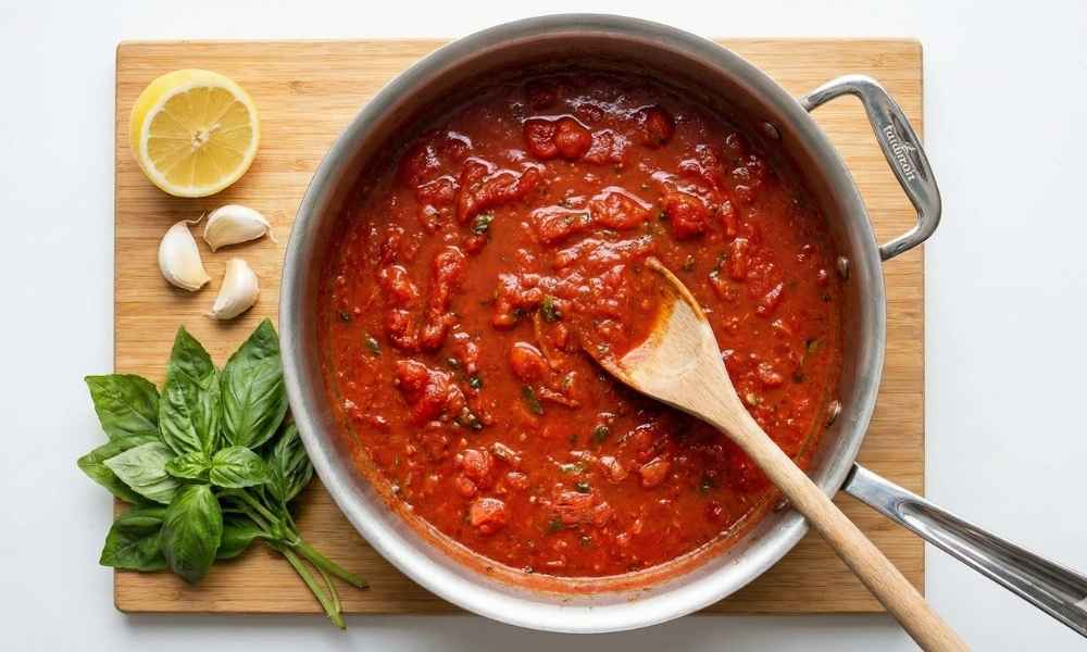 Cooking acidic foods like tomato sauce for long periods can increase nickel leaching