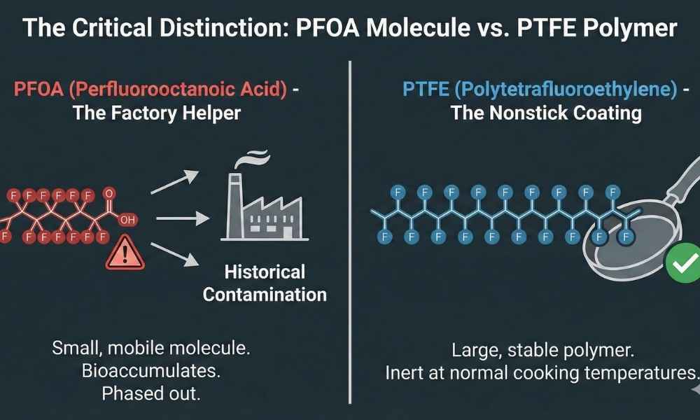 PFOA vs PTFE in Cookware