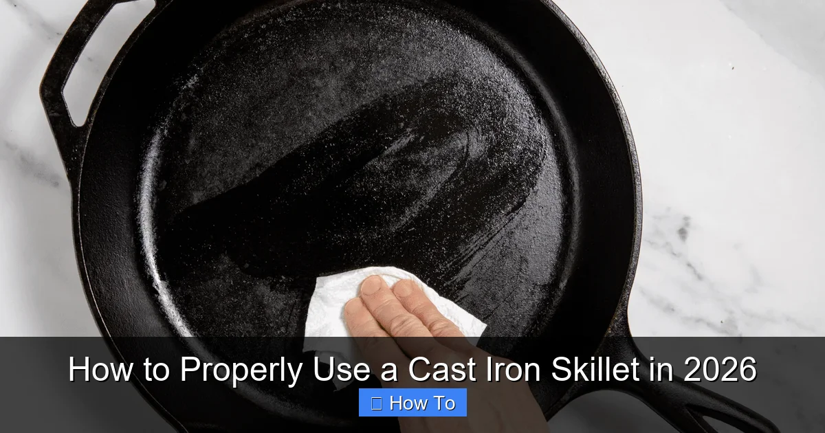 How to Properly Use a Cast Iron Skillet in 2026