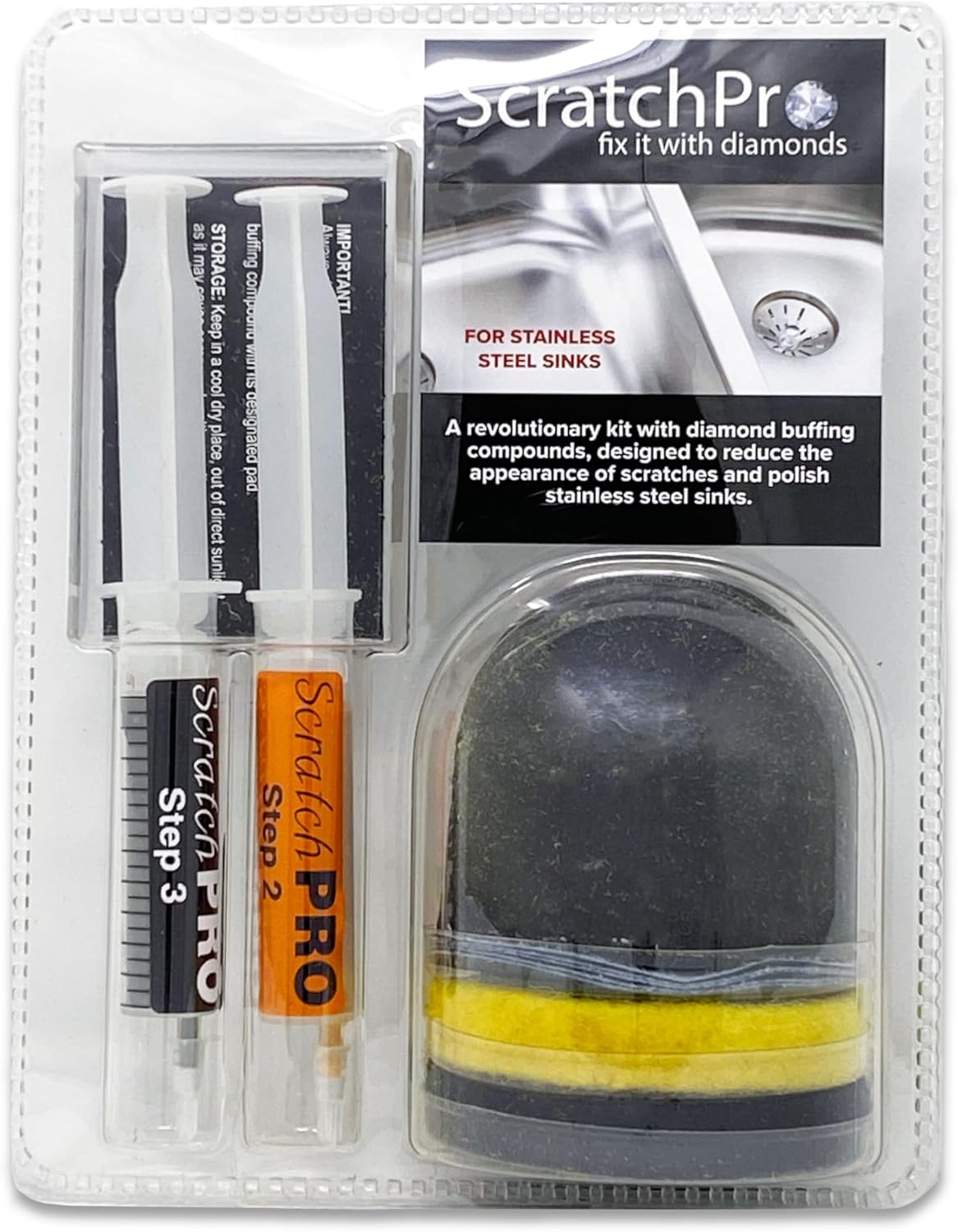Stainless Steel Sink Scratch Remover Kit for Polishing & Repairing Sin