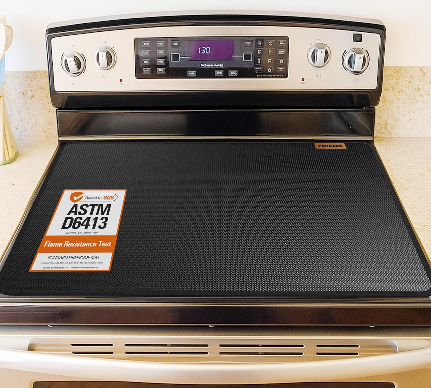 Fireproof Silicone Stove Top Cover & Mat for Electric Glass Cooktop - 
