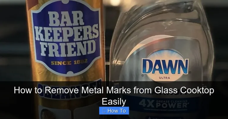 How to Remove Metal Marks from Glass Cooktop Easily