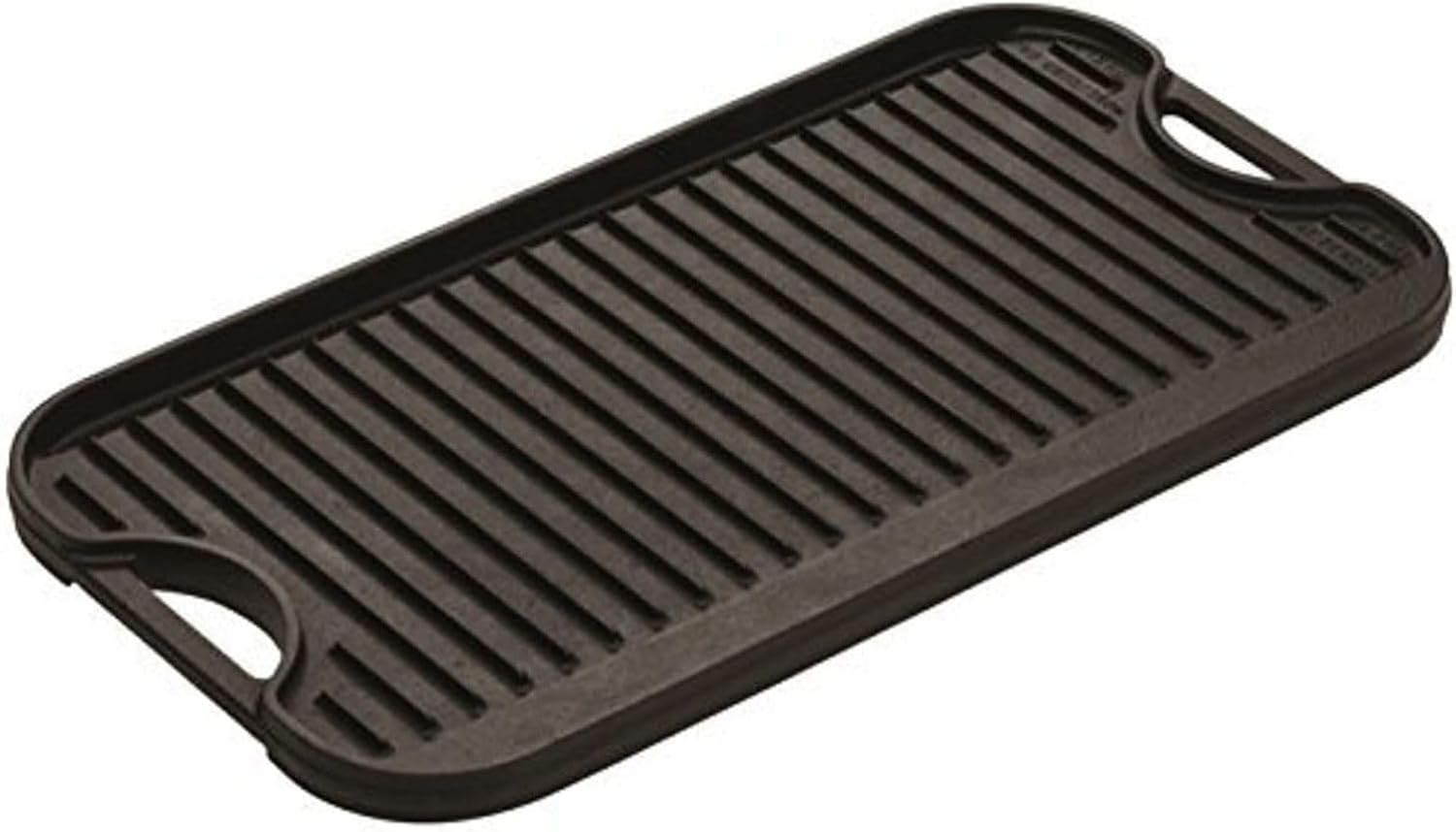 Lodge Pro-Grid Pre-Seasoned Reversible Cast Iron Grill Griddle, 20-inc