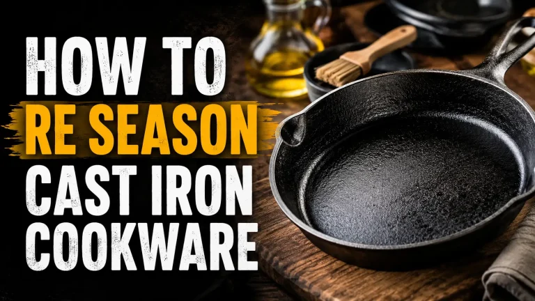 How to Re Season Cast Iron Cookware