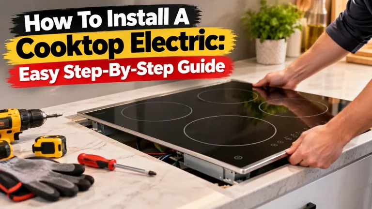 How To Install A Cooktop Electric