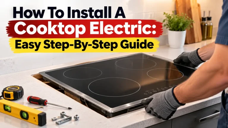 How To Install A Cooktop Electric