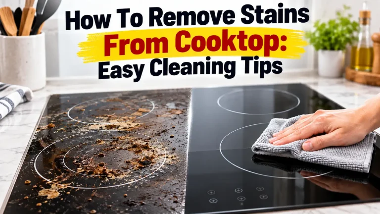 How To Remove Stains From Cooktop